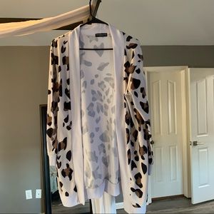 Long line Leopard cardigan large
